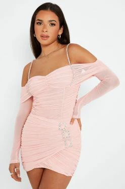 SOLADO Rhinestone Buckled Decor Mesh Ruched Mini Skirt -solado Sales Store jpeg c4260638 06de 4550 a47e b6543f8dd925 1800x1800