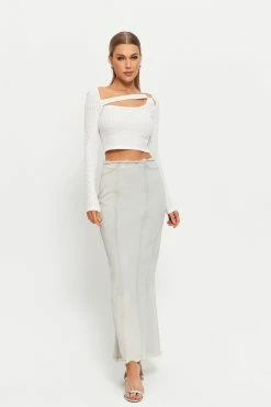 Solado Raw Hem Split Hem Mermaid Denim Maxi Skirt -solado Sales Store jpeg ce5da84c c16d 4251 bb3f 241cead08a16 1800x1800