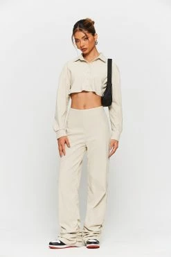 SOLADO Low Waist Ruched Hem Solid Straight Pants -solado Sales Store jpeg cf46f322 4d2b 479b a61f caae4a6d922a 1800x1800