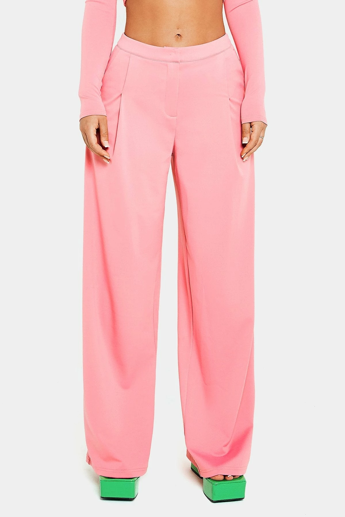 SOLADO High Waist Dual Pocket Draped Wide Leg Pants 8 SOLADO High Waist Dual Pocket Draped Wide Leg Pants - Image 6