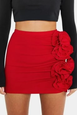 SOLADO Three-dimensional Applique Ruched Bodycon Mini Skirt -solado Sales Store jpeg e4501aba b05e 4035 869e a1859791fe07 1800x1800