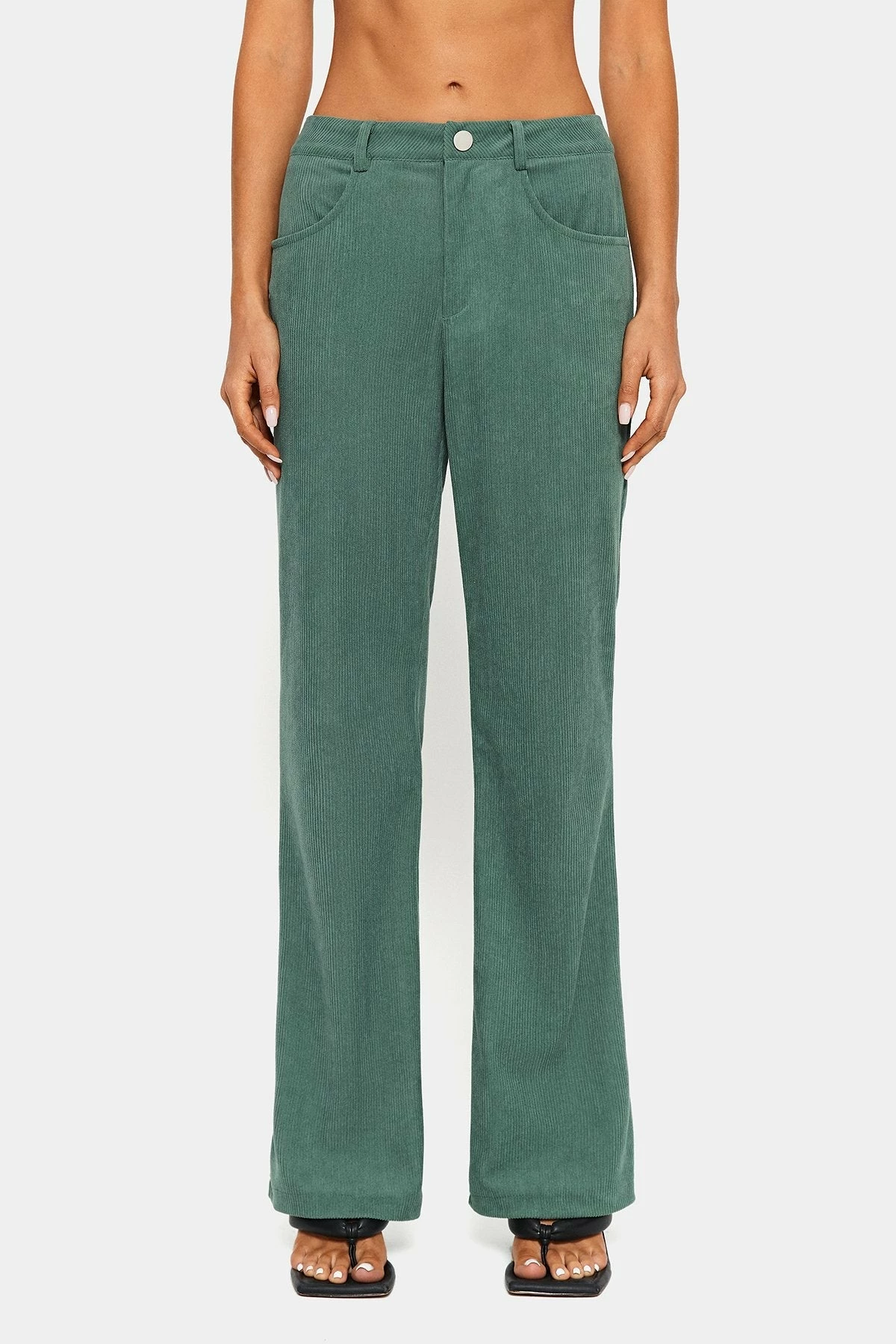 SOLADO Low Waist Dual Pocket Corduroy Straight Pants 8 SOLADO Low Waist Dual Pocket Corduroy Straight Pants - Image 6