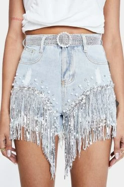 Solado High Waist Bead Decor Tassel Hem Denim Shorts -solado Sales Store jpeg f09a540c ed43 4cf2 b33a 45501fd5f4cb 1800x1800