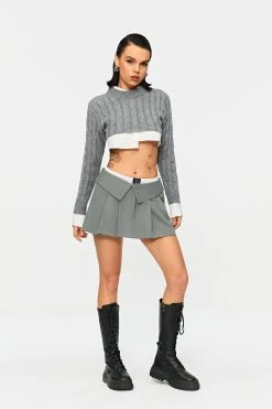 SOLADO Lapel Waist Pleated Dual Pocket A-Line Mini Skirt -solado Sales Store jpeg f9a50b36 e547 4461 b158 f11525a4776f 1800x1800