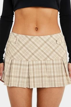 SOLADO Low Waist Check Print Pleated A-Line Skirt -solado Sales Store jpeg ffd3508e b961 498a a5d9 cbb56c676cde 1800x1800